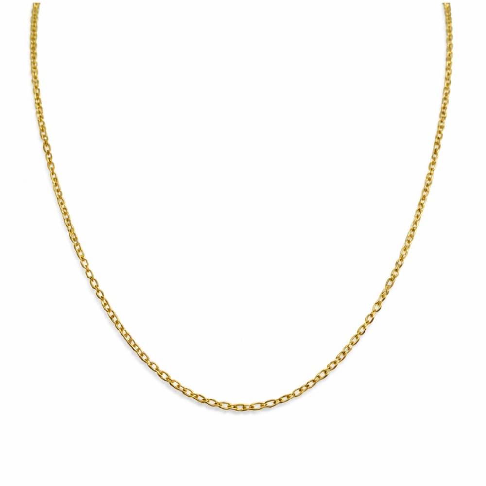 S925 | Gold Over Sterling Silver | Rolo Chain